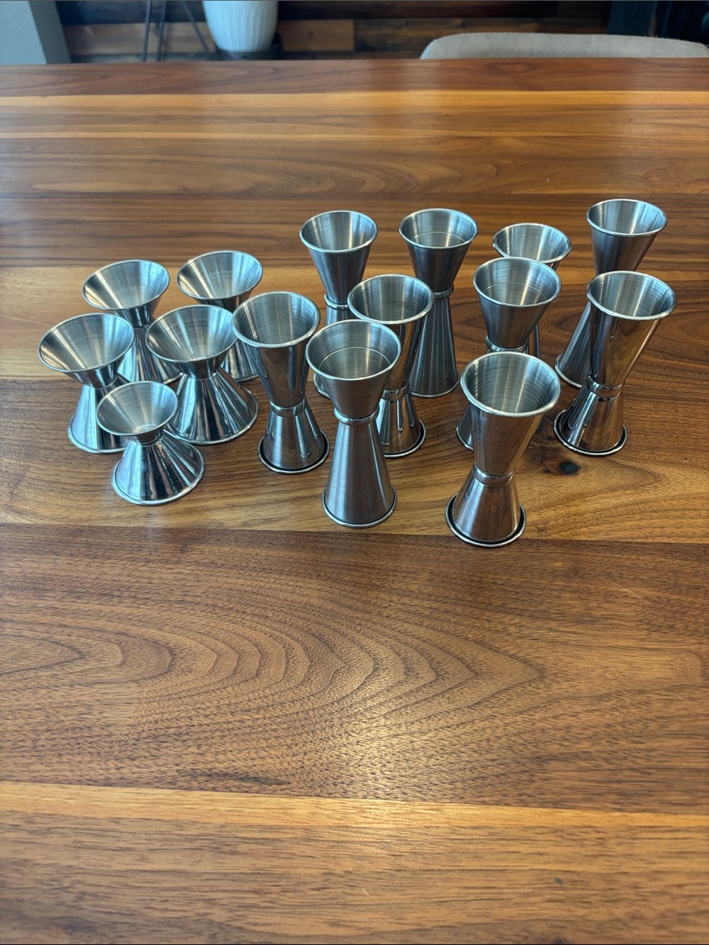 Bar Alcohol Pouring Jiggers for Cocktails Restaurant Set of 15 Many Sizes